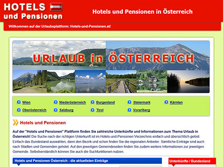 Hotels und Pensionen in Österreich